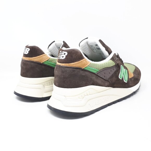 New Balance 998 Made In USA Teddy Santis Shoe Sneaker Mens 11 US D Brown Green - Picture 5 of 12
